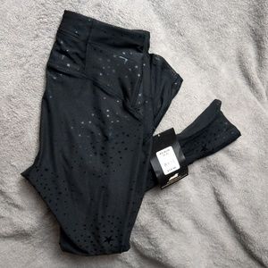 New black Avia Leggings stars mesh cut out XS